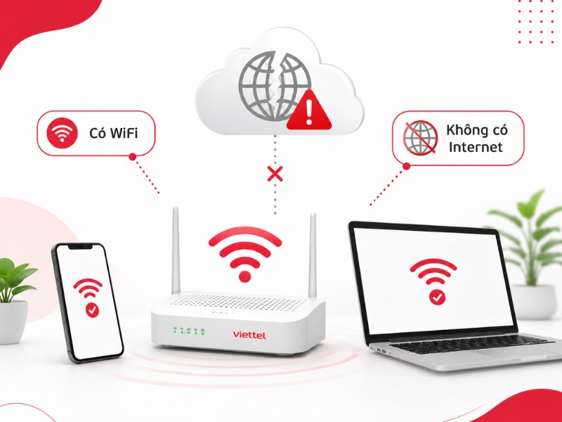 WiFi Viettel Không Vào Được Mạng: Nguyên Nhân & Cách Sửa WiFi Viettel kết nối nhưng không có Internet